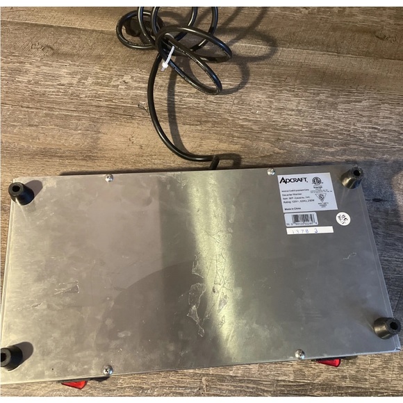 Adcraft Coffee Warmer WP-2 Side by Side  Plate With 2 Stations - Picture 9 of 9